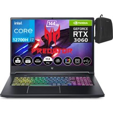 Acer Nitro Predator Helios PH317-56-79MX Intel Core I7 12700H Ddr5 16GB 4tb SSD 6GB/RTX3060 144HZ 17.3" Fhd Freedos Taşınabilir Gaming Bilgisayar NHQGVEY00304+WEBLEGELSINÇANTA