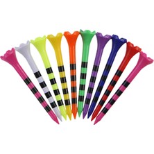 Bahara 10X Golf Tees Açı Golfçü Için Hediye Başlayanlar Erkekler Kadınlar 70MM (Yurt Dışından)