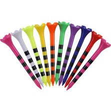 Bahara 10X Golf Tees Açı Golfçü Için Hediye Başlayanlar Erkekler Kadınlar 70MM (Yurt Dışından)