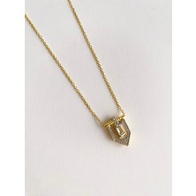 İfeelfree 925 Ayar Gümüş Baget Uçlu Kolye