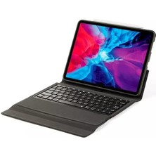 FUJİMAX Apple iPad Air 11 Inç M2 2024 Kılıf Toz ve Kirlenmeye Karşı Kot Desenli Klavyeli Esr Kılıf(Model A2902,A2903,A2904)