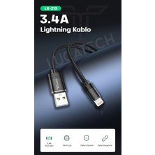 Lucatech Lightning USB Örgülü Hızlı Şarj Kablosu