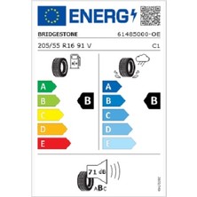 Bridgestone 205/55 R16 91V Ecopia Ep150 Oto Yaz Lastiği ( Üretim Yılı: 2024 )