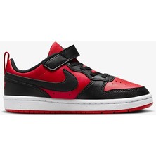 Nike Çocuk Siyah - Kırmızı Yürüyüş Ayakkabısı DV5457-600 Court Borough Low Ps Beden: 34