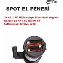 Flyonlook Ultra Güçlü Spot El Feneri Pil Ile Çalışan 3 Kademeli Hem Ortam Aydınlatma Lamba Hem Fener Özellik