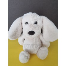 Toyfest Yumuşak Tüylü Uyku Arkadaşı Peluş Oyuncak Köpek - Krem - 34 cm