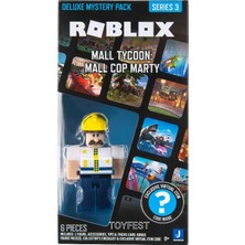 Roblox Deluxe Mystery Pack Seri 3 Mall Tycoon : Mall Cop Marty Figür - 9 cm Online Oyun Kodlu