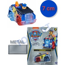 Paw Patrol Die Cast Model Koleksiyonluk Metal Araçlar Power Series - Chase - 7 cm