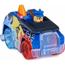 Paw Patrol Die Cast Model Koleksiyonluk Metal Araçlar Power Series - Chase - 7 cm