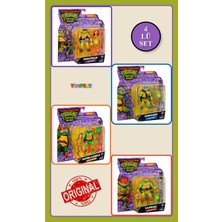 4 Lü Set Tmnt Ninja Kaplumbağalar Aksiyon Figürleri - Donatello - Leonardo - Mıchelangelo - Raphael