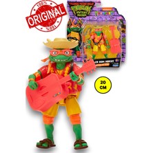 Tmnt Aksesuarlı Ninja Kaplumbağalar Mutant Figürü - Beach Bum Mıkey Decked Out Dude - 20 cm