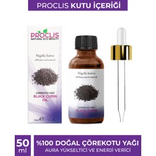 Proclis Çörekotu Yağı %100 Doğal Bitkisel Sabit Yağ, Black Cumin Oil, Nigella Sativa 50 ml