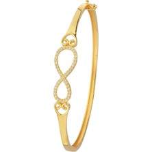 ÇGK KUYUMCULUK 14 Ayar Sonsuzluk Altın Bilezik 14KKLP0005