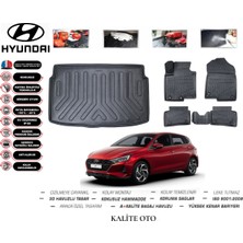 Kalite Oto Hyundai I20 2022 Model 3D Bagaj Havuzu+3d Havuzlu Paspas Seti Tam Uyumlu