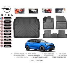 Kalite Oto Opel Grandland 2024 Model 3D Bagaj Havuzu+3d Havuzlu Paspas Seti Tam Uyumlu