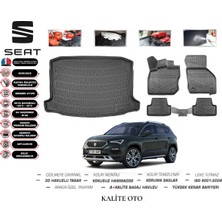 Kalite Oto Seat Ateca 2023 Model 3D Bagaj Havuzu+3d Havuzlu Paspas Seti Tam Uyumlu