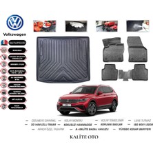 Kalite Oto Volkswagen Tiguan All Space 2019 Model Bagaj Havuzu+3d Havuzlu Paspas Seti Tam Uyumlu