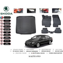 Kalite Oto Skoda Superb 2013 Model 3D Bagaj Havuzu+3d Havuzlu Paspas Seti Tam Uyumlu