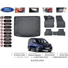 Kalite Oto Ford Tourneo Connect 2024 Model 3D Bagaj Havuzu+4.5d Havuzlu Paspas Seti