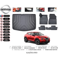 Kalite Oto Nissan Juke 2024 Model 3D Bagaj Havuzu+4.5d Havuzlu Paspas Seti