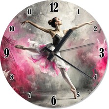 Tablomega Balerin Kadın Özel Tasarım Duvar Saati Duvar Saati