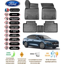 Ford Focus 5 2023 Model 3D Araca Özel Tam Uyumlu Havuzlu Paspas Takımı