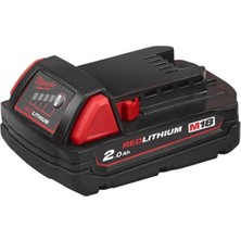 Milwaukee Akü M18B2 Redlithium-Ion 18V. 2,0AH Mılwaukee T4932430062