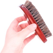 DouranShop Doğal Ahşap Kıl At Kılı Ayakkabı Çizme Fırçası Bakım Cleae Cila Fırçası (Yurt Dışından)