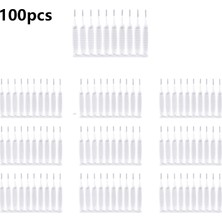 DouranShop 100 Adet Tarzı Çiçek Kafa Temizleme Fırçası Beyaz Küçük Fırça Gözenek Boşluğu Temiz Anti-Tıkanma Naylon Mutfak Tuvalet Telefonu Delik Fırçaları (Yurt Dışından)