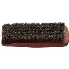 DouranShop Kahverengi Tarzı 1 Adet Profesyonel Ahşap Saplı At Kılı Kıl Çizme Ayakkabı Parlatma Fırçası (Yurt Dışından)