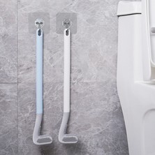 DouranShop Beyaz Stil Yaratıcı Golf Şekli Tuvalet Fırçası Duvar Asılı Yumuşak Tutkal Hiçbir Ölü Uç Tuvalet Fırçası Uzun Saplı Temizleme Fırçası (Yurt Dışından)