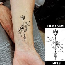 Tattoo Gerçekci Pusula Minimal Geçici Dövme Tattoo