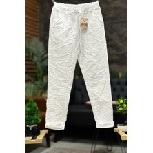 Sahnemoda Italyan Bel Lastikli Düz Pantolon