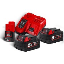 Milwaukee M18 NRG-502 Akü+Şarj Cihazı Paket T4933459217