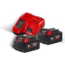 Milwaukee M18 NRG-502 Akü+Şarj Cihazı Paket T4933459217