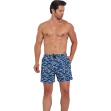 Enrico Ferry Erkek Desenli Deniz Şortu 6114