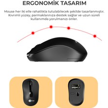 Lecoo KW211 Kablosuz Türkçe Q Klavye & Mouse Set Siyah