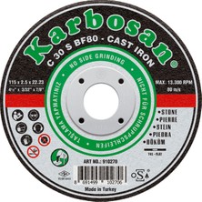 Karbosan 125 x 2,5 x 22 Sc Düz Kesici 910280