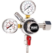 Yıldız Co2 Meşrubat Regülatörü W 21.80 x 1/14"  (Tek Regülatörlü) 5070-7