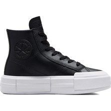 Converse Chuck Taylor All Star Cruise Leather Kadın Platform Deri Günlük Ayakkabı A06143C Siyah