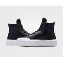 Converse Chuck Taylor All Star Cruise Leather Kadın Platform Deri Günlük Ayakkabı A06143C Siyah