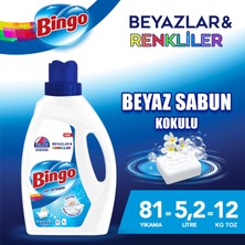 Bingo Sıvı Performans Çamaşır Deterjanı Beyaz Sabun 1755 ml 3lü