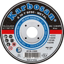 Karbosan 125 x 3 x 22 Nk Düz Kesici 910920