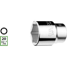 Ceta Form 3/4"6 Köşe Lokma Anahtar-24 mm C32-H24