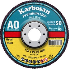 Karbosan Flap Disk Ao AXPR11 Sd 180 mm 80 Kum Düz 983185