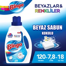 Bingo Sıvı Performans Çamaşır Deterjanı Beyaz Sabun 2600 ml 3lü