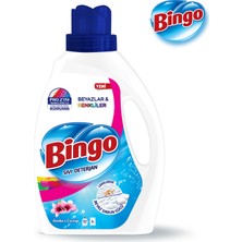 Bingo Sıvı Performans Çamaşır Deterjanı Amber Çiçeği 2600 ml 3lü