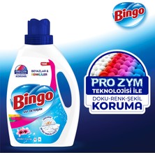 Bingo Sıvı Performans Çamaşır Deterjanı Amber Çiçeği 2600 ml 3lü