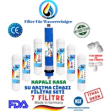 Aqua Deutsche 7 Filitre 14 Aşama Kapalı Kasa Su Arıtma Cihazları Için Inline Filitre Seti.