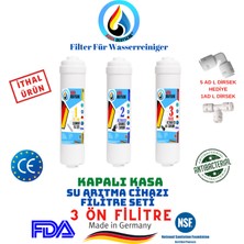 Aqua Deutsche 3 Ön Filitre Kapalı Kasa Su Arıtma Cihazları Için Inline Filitre Seti.